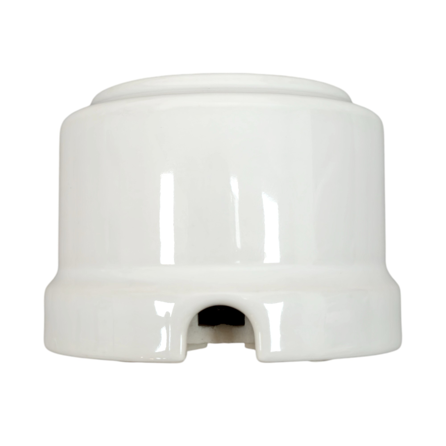 Power Socket Porcelain Loft Retro Electrical French Surface-Mounting Vintage Cottage Ceramic White