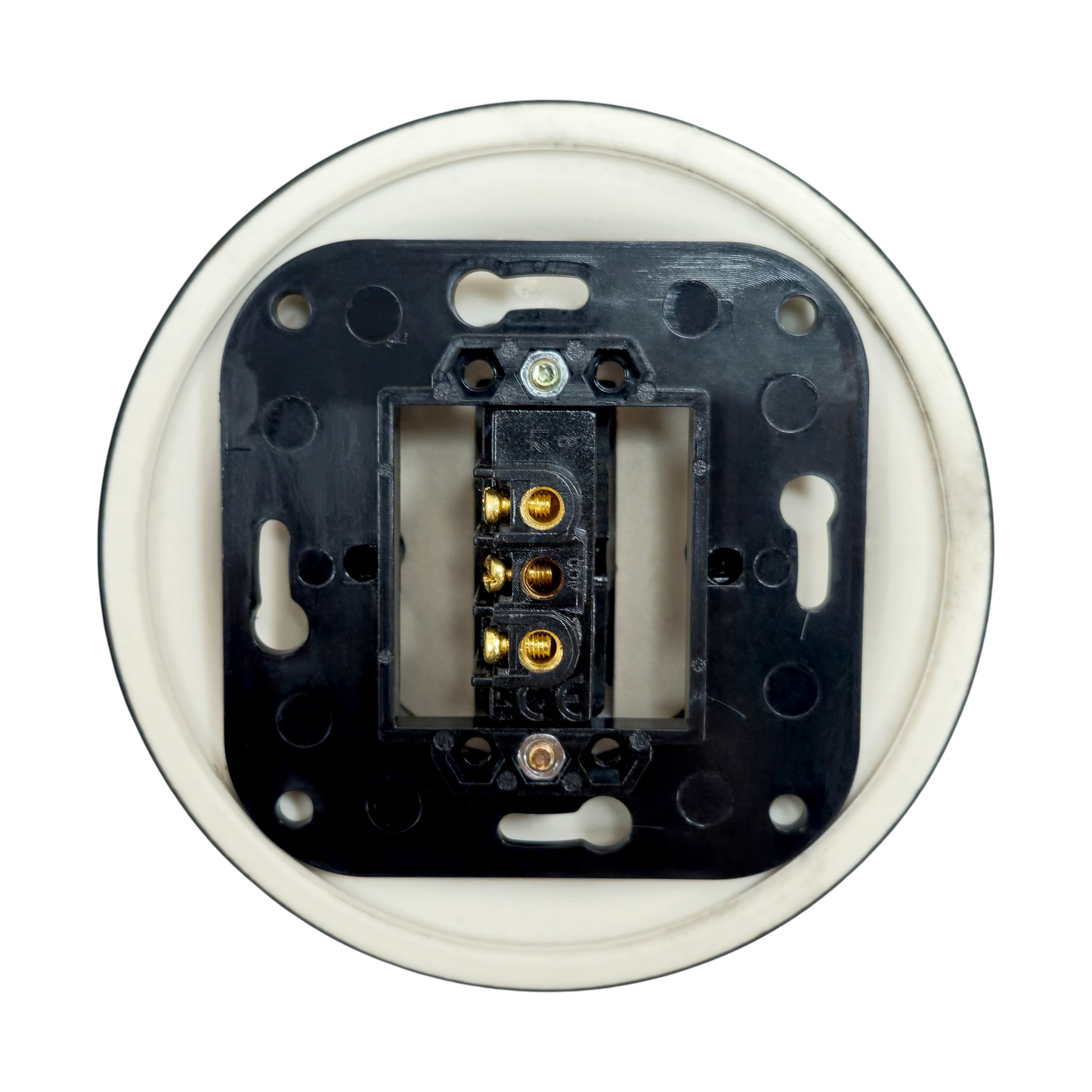 Light Switch Porcelain Loft Retro 1-gang Two-way Flush-Mounting Vintage Cottage Ceramic Black