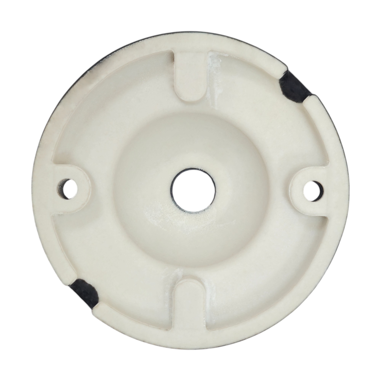 black porcelain dome ceiling rose 80x30mm, back