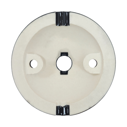 black porcelain cone ceiling rose 70x25mm, back