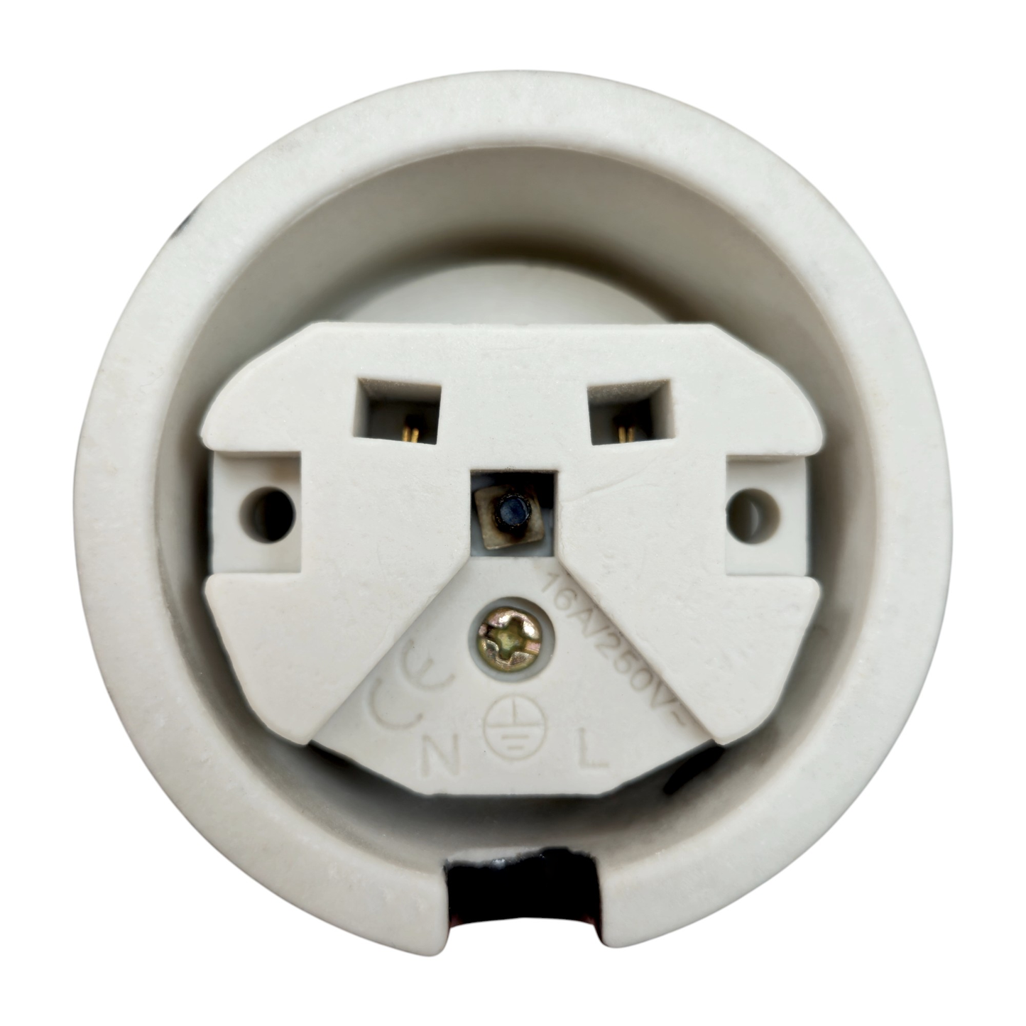 Power Socket Porcelain Loft Retro Electrical French Schuko Surface-Mounting Vintage Cottage Ceramic Black