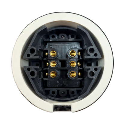 Toggle Wall Light Switch Porcelain Cover 1 Crossing / Intermediate Switch Surface Mounted Loft Retro Vintage Cottage Ceramic Black