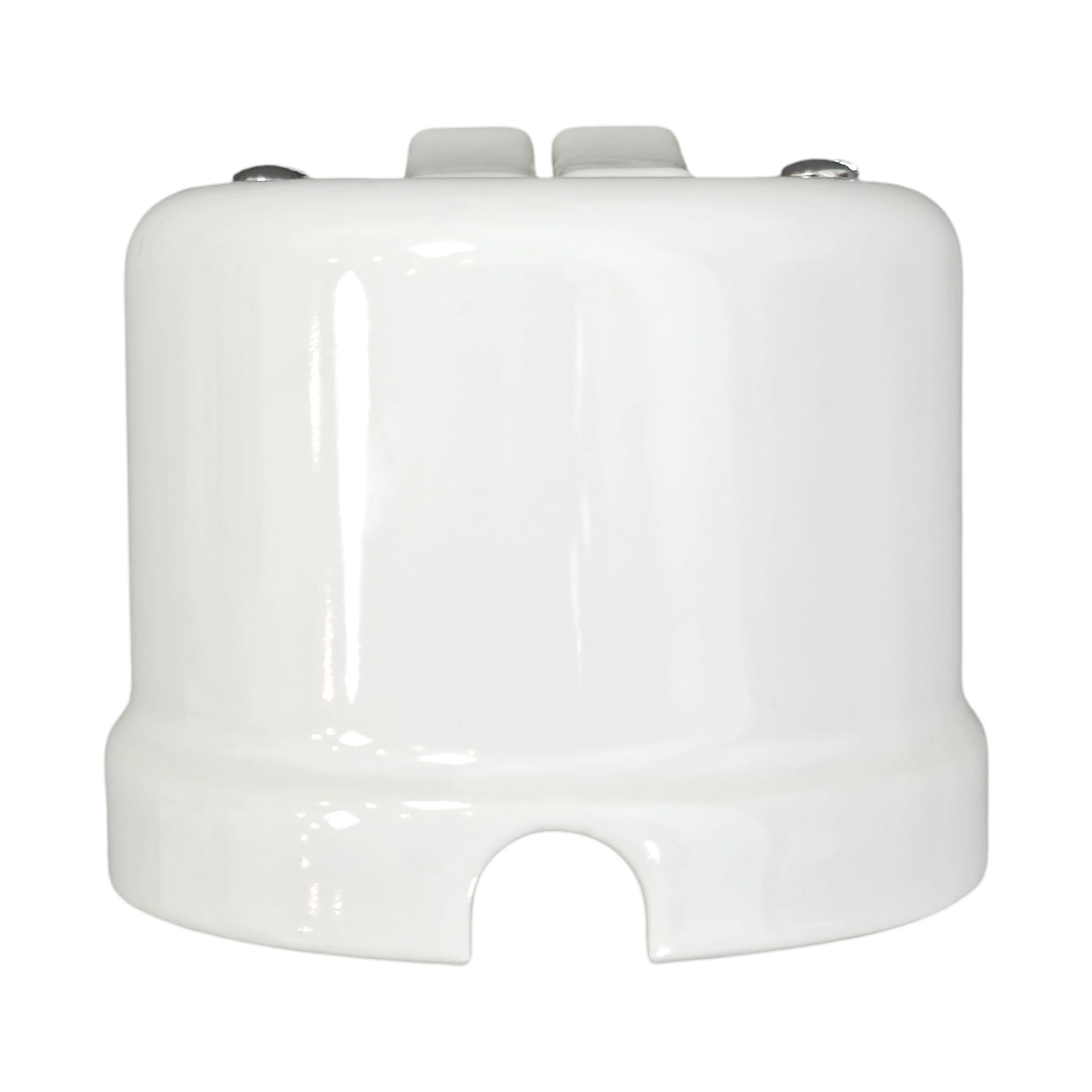 Light Switch Porcelain Loft Retro 2 Gang Two-way Surface-Mounting Vintage Cottage Ceramic White