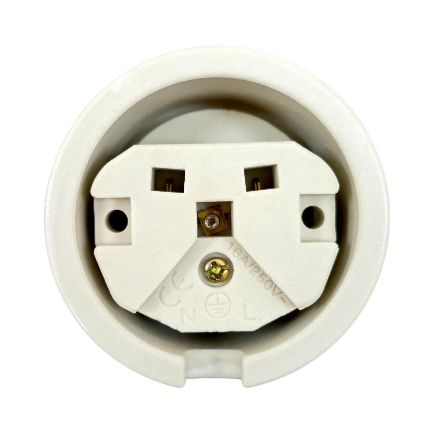 Surface-Mounting Double Frame French Power Socket Porcelain Loft Retro Electrical Vintage Cottage Ceramic White