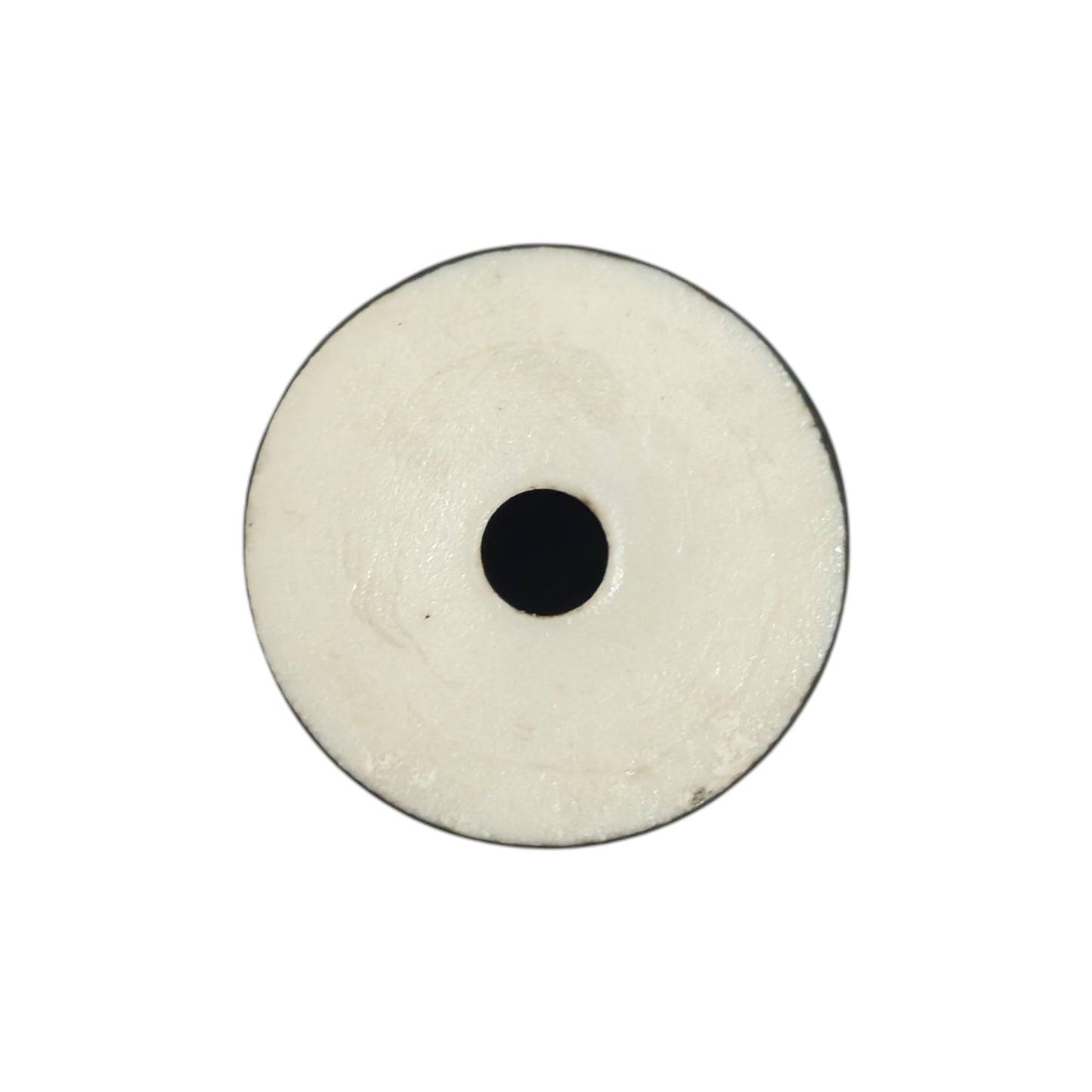 Black porcelain cable decentraliser, surface-mount, bottom