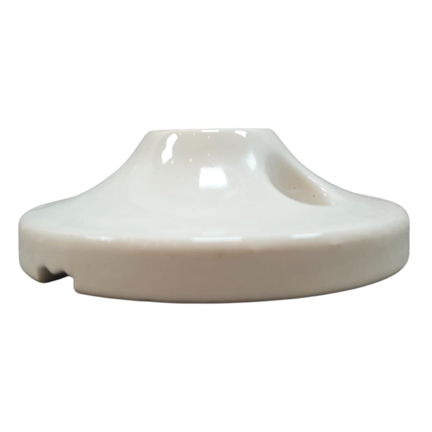 white porcelain cone ceiling rose 70x25mm, side