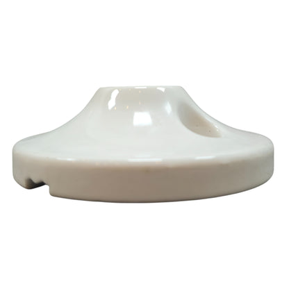 white porcelain cone ceiling rose 70x25mm, side