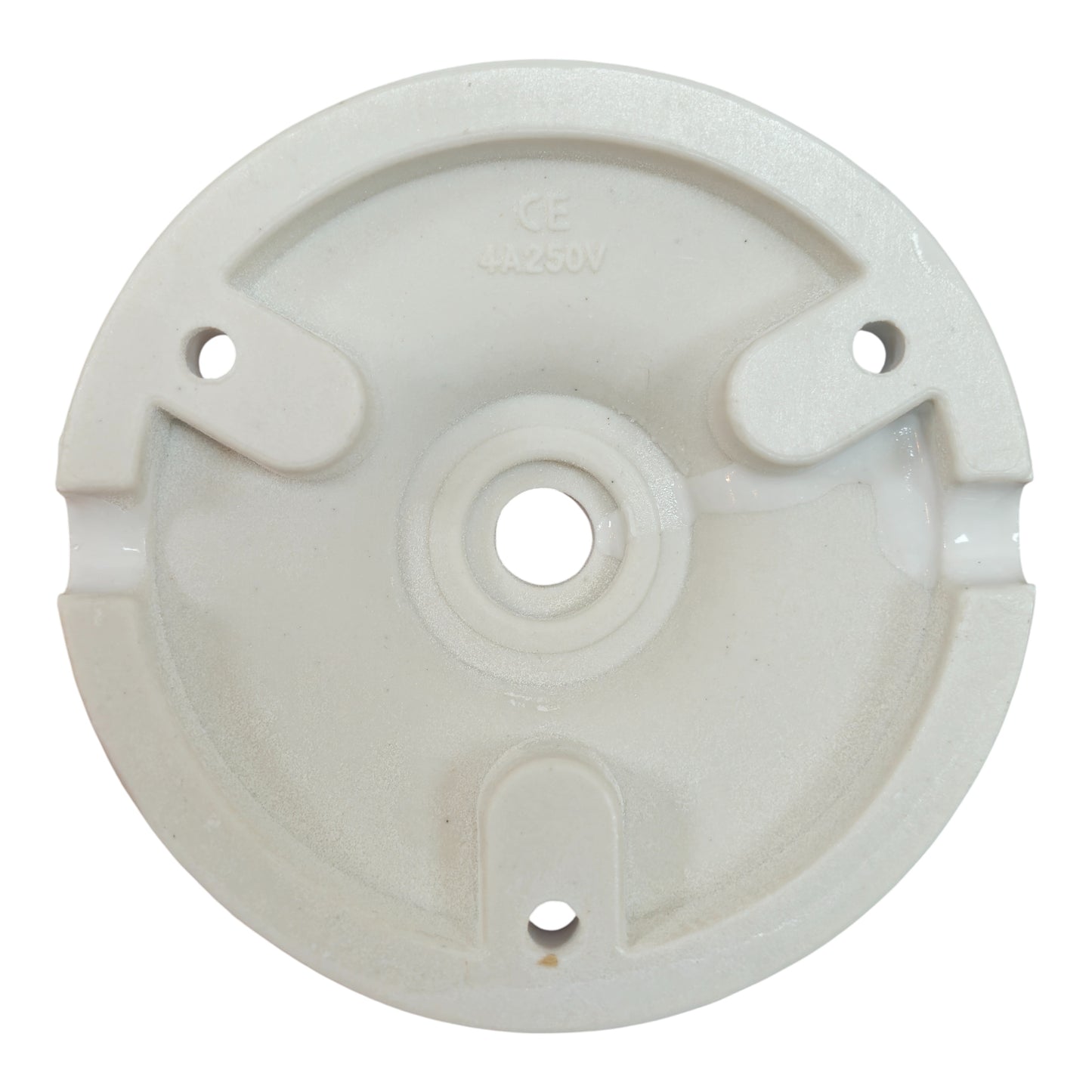 white porcelain big cone ceiling rose 100x30mm, back