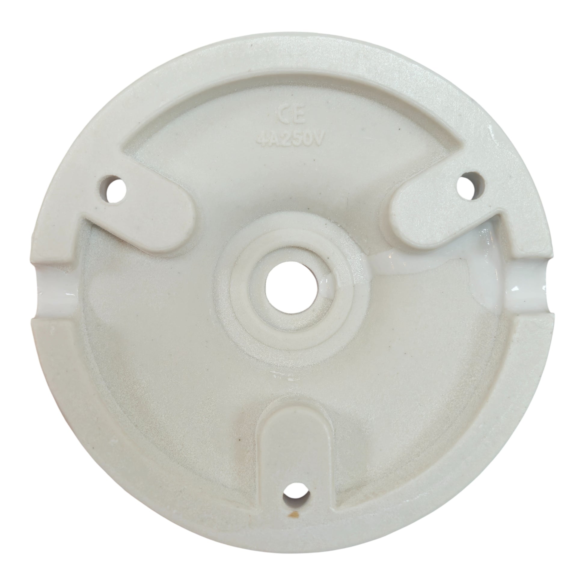 white porcelain big cone ceiling rose 100x30mm, back