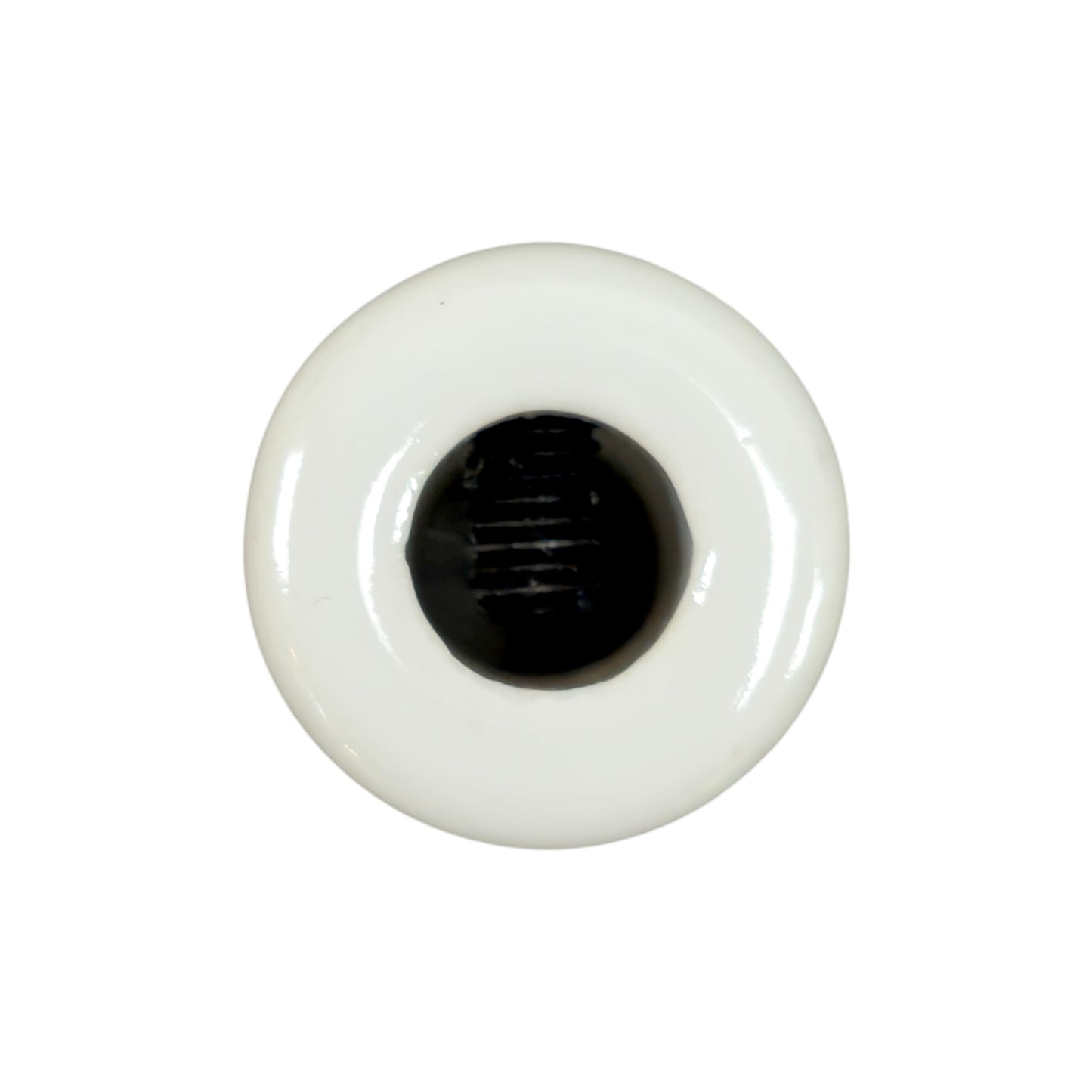 White porcelain cable decentraliser, surface-mount, top