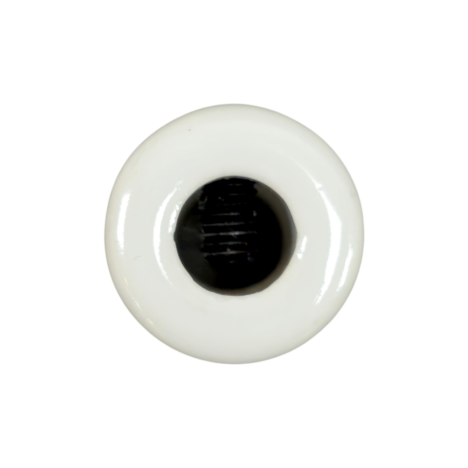 White porcelain cable decentraliser, surface-mount, top