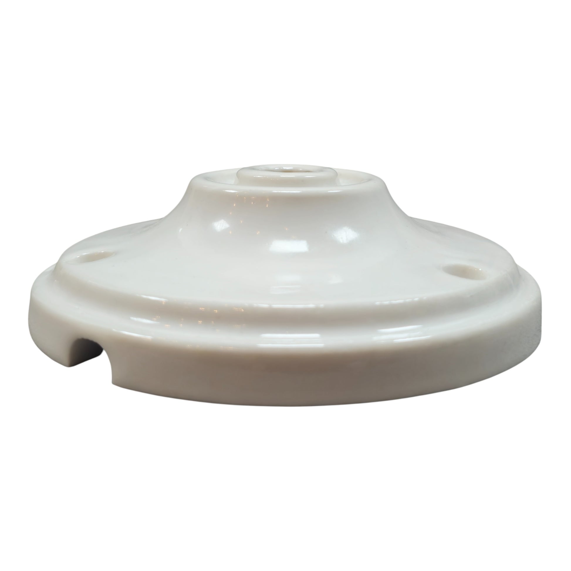 white porcelain big cone ceiling rose 100x30mm, side