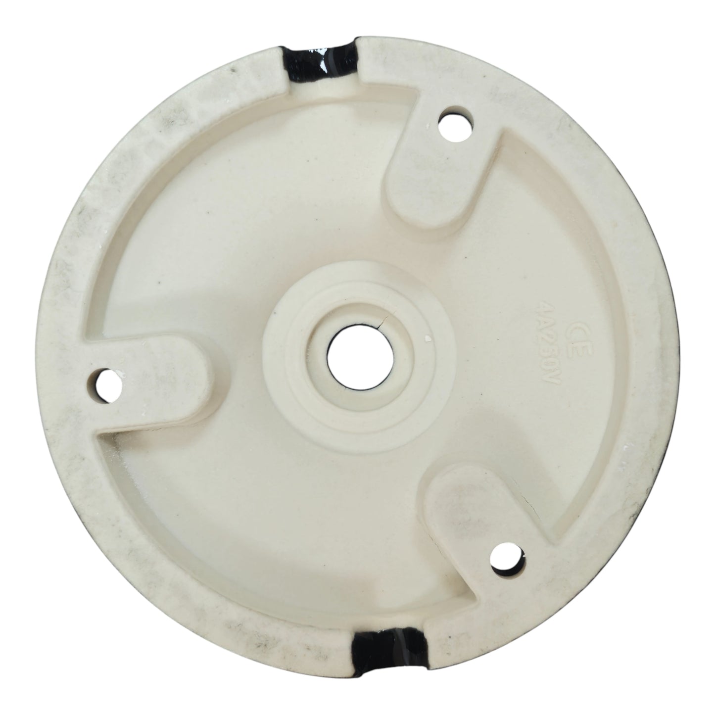 black porcelain big cone ceiling rose 100x30mm, back