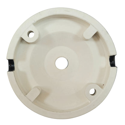 black porcelain big dome ceiling rose 100x28mm, back