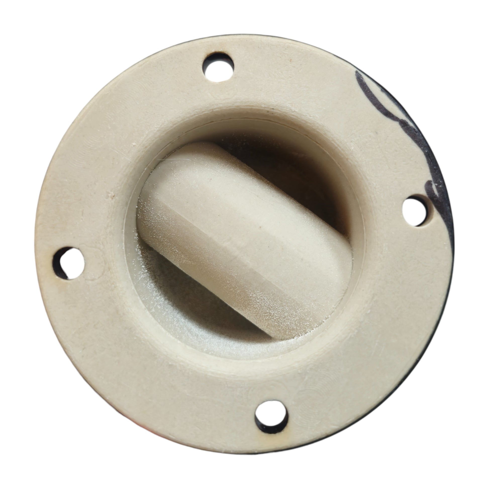 black porcelain pulley light fixture, surface-mount, back