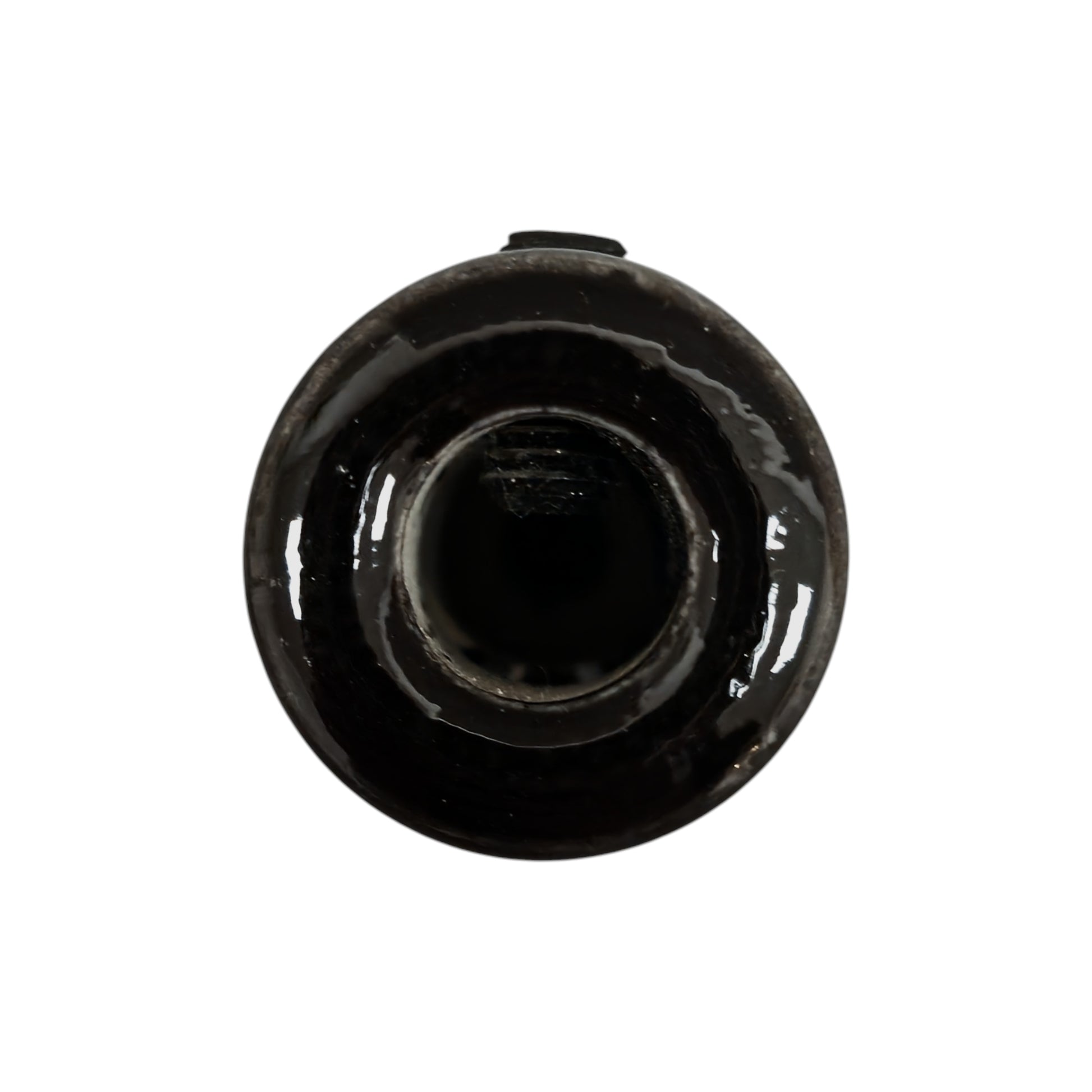 Black porcelain cable decentraliser, surface-mount, top